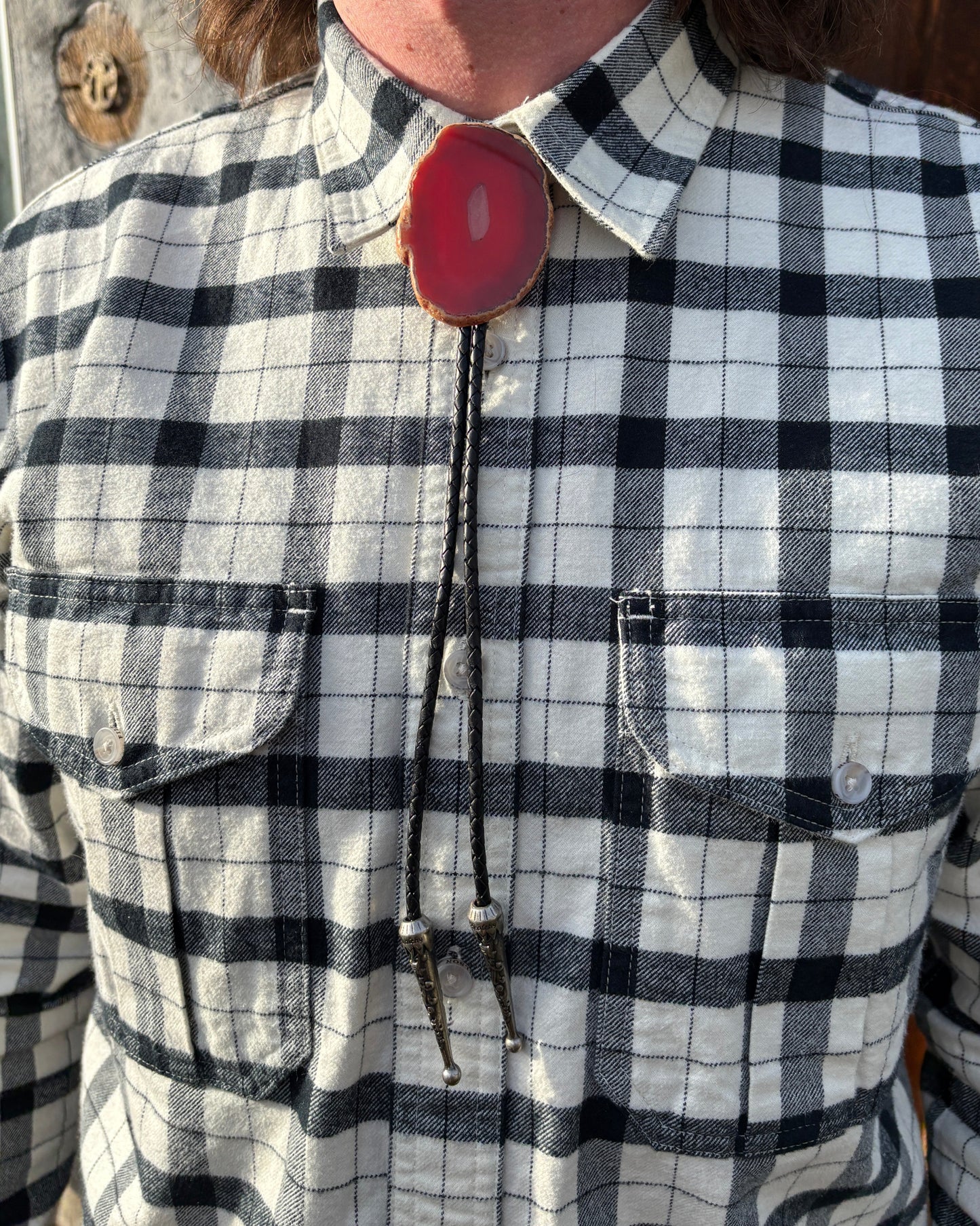 Crimson Bolo Tie